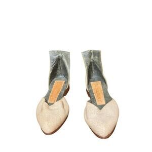 ANTHROPOLOGIE JIM BARNIER ANKLE STRAP FLATS size 7